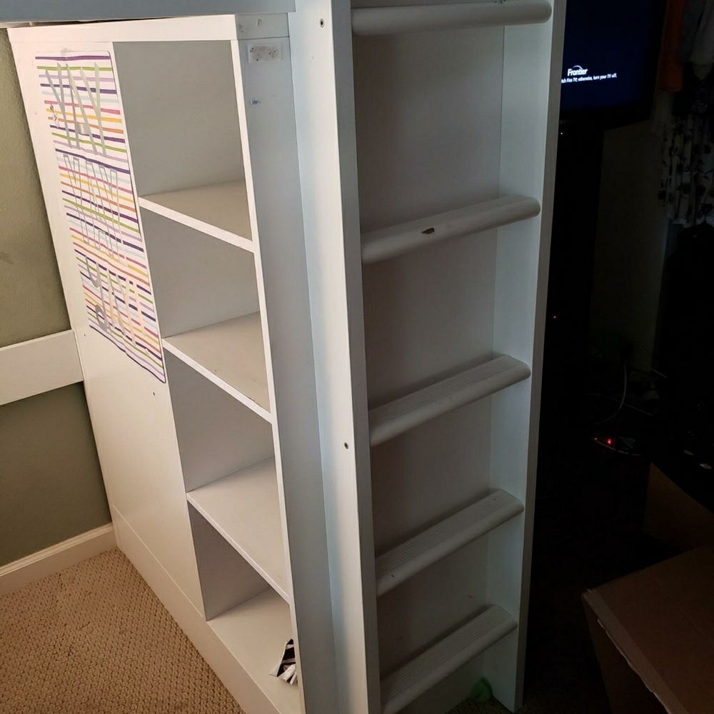 Bunk bed with desk